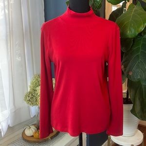 Pendleton vintage red mock turtleneck, size S